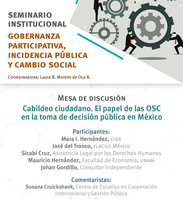 Seminario institucional «Gobernanza y cambio social», UNAM